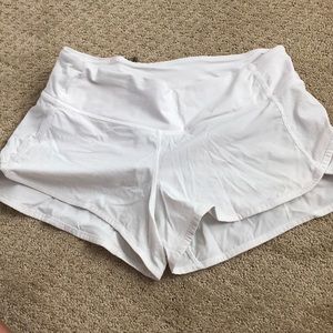 White Lululemon Shorts size 4